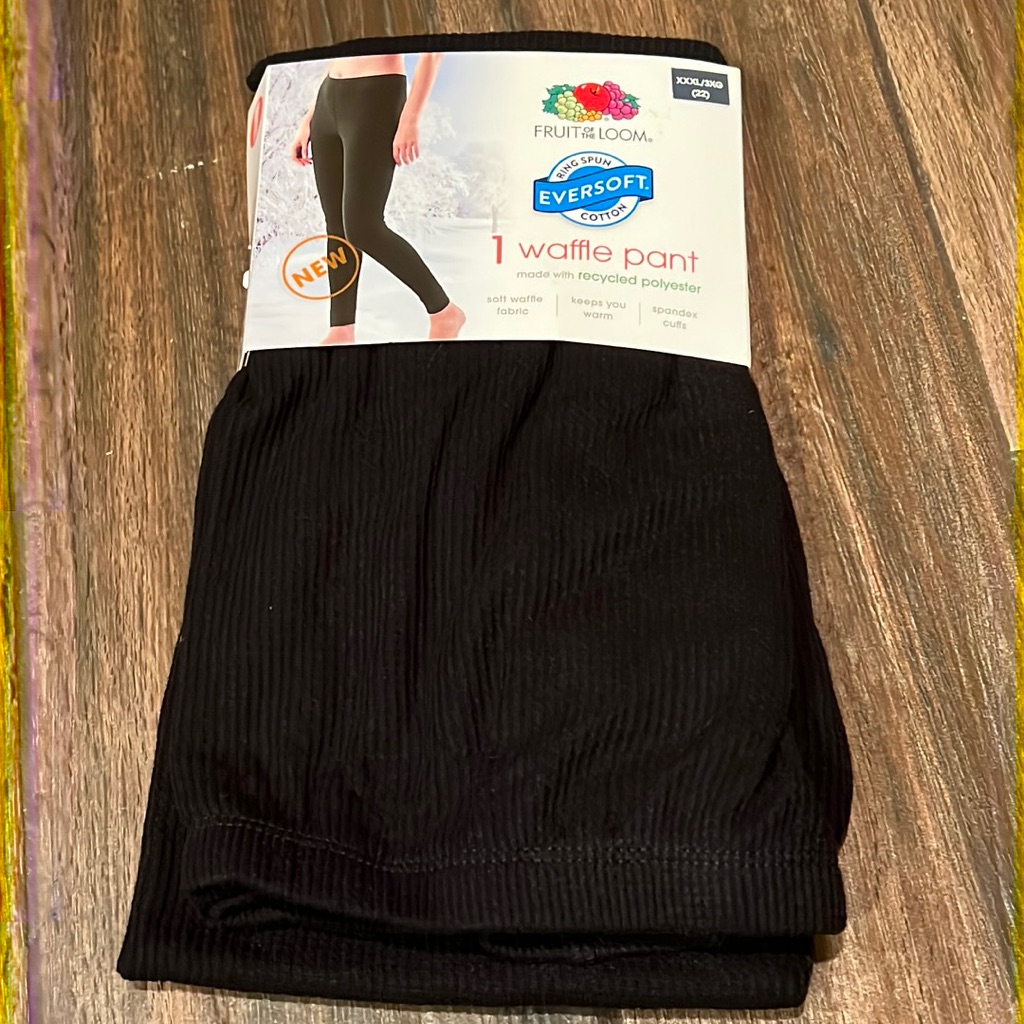 Nwt Fruit Of The Loom Brand Womens Waffle Pants